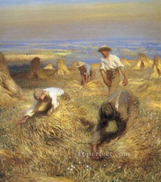 現代の農民を収穫する 印象派サー・ジョージ・クラウゼン Oil Paintings